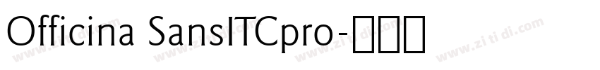 Officina SansITCpro字体转换